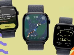 Apple 手表用户可下载新的 Strava 和 Komoot 应用程序更新。(图片来源：Komoot via Strava）