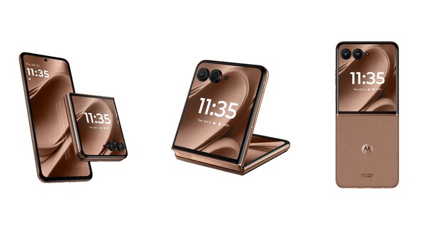摩托罗拉 Razr 50 Ultra Pantone 2025 年度色彩版。(图片来源：摩托罗拉）