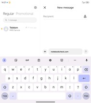 键盘布局(GBoard) - 主显示屏 - 纵向模式