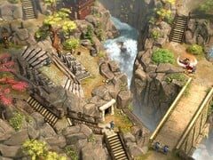 一张展示 Shadow Tactics: Blades of the Shogun 中场景的图片,该游戏现于 Steam 享受 90% 折扣。
