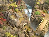 一张展示 Shadow Tactics: Blades of the Shogun 中场景的图片，该游戏现于 Steam 享受 90% 折扣。