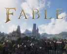以阿尔比恩世界为背景的《Fable》标志