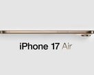 传闻中的 iPhone 17 Air 的非官方效果图。(图片来源：MacRumors - 已编辑）
