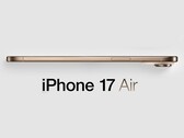 传闻中的 iPhone 17 Air 的非官方效果图。(图片来源：MacRumors - 已编辑）