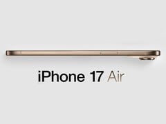 传闻中的 iPhone 17 Air 的非官方效果图。(图片来源：MacRumors - 已编辑）