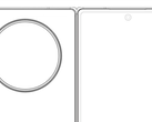 最新的 "OnePlus Fold "示意图。(来源：数字聊天站通过微博)