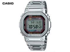 卡西欧 GMW-B5000D-1C（如图）的金属表圈内缘有一个红色装饰环。 图片来源：Great G-Shock World