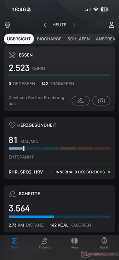 除其他外,还可追踪卡路里消耗量和步数