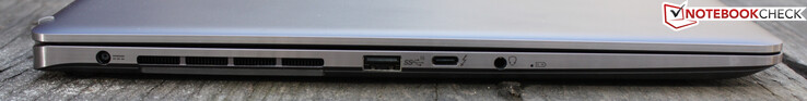 电源，USB 3.2 Gen 2（超高速10 Gbps），带DisplayPort的Thunderbolt 4，Hi-Res音频，用于CTIA和OMTP耳机的组合连接器