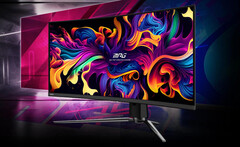 MPG 341CQPX 并没有像发布前的信息所说的那样采用 2.5 代 QD-OLED 面板。(图片来源：微星）