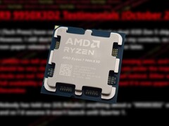 目前的 AMD X3D 处理器，如 Ryzen 7 9800X3D 和 Ryzen 9 9950X3D，都依赖于一个 64 MB 的 3D V-Cache 块。(图片来源：Notebookcheck，YouTube 上的《摩尔定律已死》，经编辑）