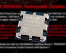 目前的 AMD X3D 处理器，如 Ryzen 7 9800X3D 和 Ryzen 9 9950X3D，都依赖于一个 64 MB 的 3D V-Cache 块。(图片来源：Notebookcheck，YouTube 上的《摩尔定律已死》，经编辑）