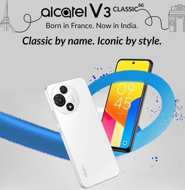 阿尔卡特 V3 Classic 5G 将配备 NXTVISION 显示屏。(图片来源：Flipkart）