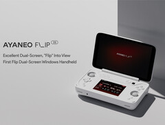 Ayaneo Flip 具有双显示屏，这在 Windows 手持设备中尚属首次。(图片来源：Ayaneo）
