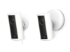 Ring Spotlight Cam Pro（左）和 Spotlight Cam Pro PoE（右）。(图片来源：Ring） 
