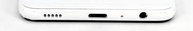 底部：扬声器、USB-C端口、麦克风、3.5毫米音频端口