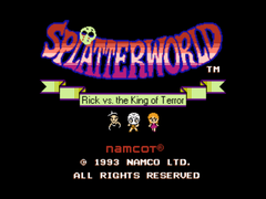 图为 Splatterworld 的英文翻译菜单(图片来源:Romhacking.net)