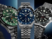 Timex Deepwater Meridian 200 自动上链GMT腕表，有黑色（TW2Y63900）、蓝色（TW2Y64000）和绿色（TW2Y64100）三种款式。