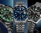 Timex Deepwater Meridian 200 自动上链GMT腕表,有黑色(TW2Y63900)、蓝色(TW2Y64000)和绿色(TW2Y64100)三种款式。