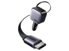 Ugreen 在全球市场发布了 90W 伸缩式车载充电器。(图片来源：Ugreen）