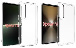 Xperia 1 VI (6) 保护套与 Xperia 1 VII (7) 保护套。(图片来源：/leaks &amp; @mobaziro）