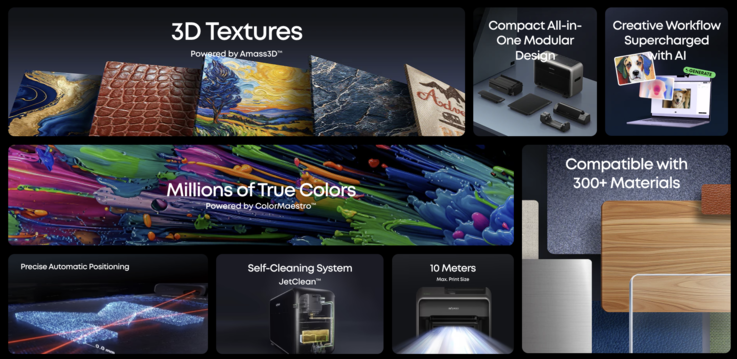 为 E1 UV 打印机提供纹理和材料支持。