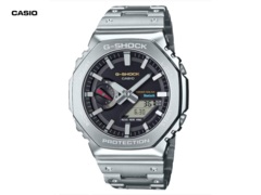 卡西欧 G-Shock GM-B2100SD-1C（如图）将采用黑色表盘和银色精钢表壳。(图片来源：G-Shock 大世界）