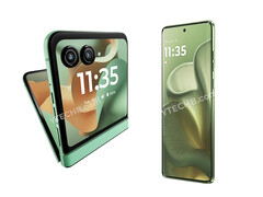 Edge 60 和 Razr 60 都将以醒目的绿色配色出售。(图片来源：via Ytechb）