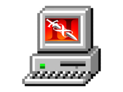 无尽之剑 II》现已登陆 PC（非官方）。(图片来源：MS Windows 95 和《无尽之剑 II》，有修改）。