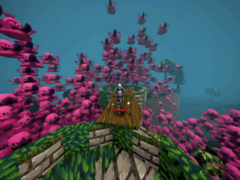 Megabonk 有许多随机地图、一波又一波的敌人和 Boss、战利品、角色解锁和大量升级。图为游戏截图。(图片来源：Megabonker/YouTube - 已编辑）