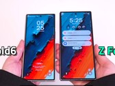 三星Galaxy Z Fold7 假人的上手视频，也直接与前代产品进行了对比。(图片来源：TheSinza，Youtube）