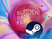 夏季游戏节横幅上显示有 Steam 徽标