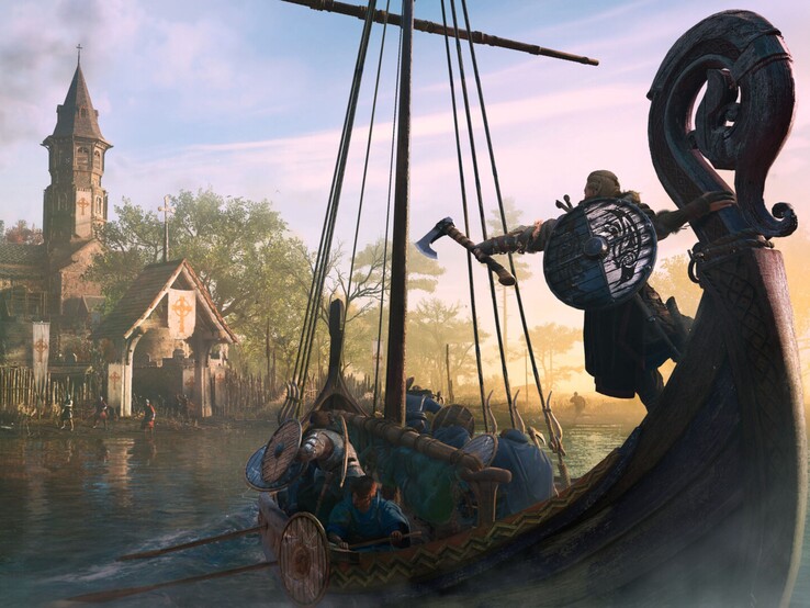 刺客信条瓦尔哈拉》：在这款动作 RPG 游戏中，玩家将体验 9 世纪的维京时代。(来源：Steam)
