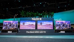 ULED X 电视亮相 2024 年 CES。(来源：海信）