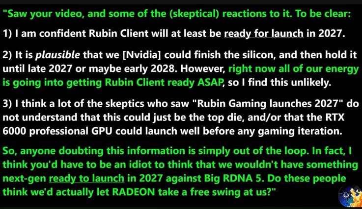 RTX 6090 发布消息泄露。