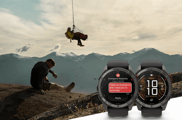 Fenix 8 Pro 支持卫星通信，但需要付费。(图片来源：Garmin）
