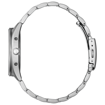 Citizen CB0300-53 的侧视图,展示了表壳和表带的厚度。