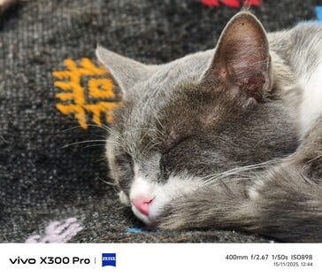 Vivo X300 Pro 400 mm,带远摄变焦镜头。