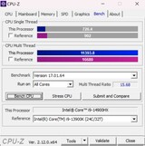 CPUZ 基准测试与 i9-13900K 对比