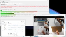 打开多个浏览器标签页和播放 4K 视频材料时的最大延迟