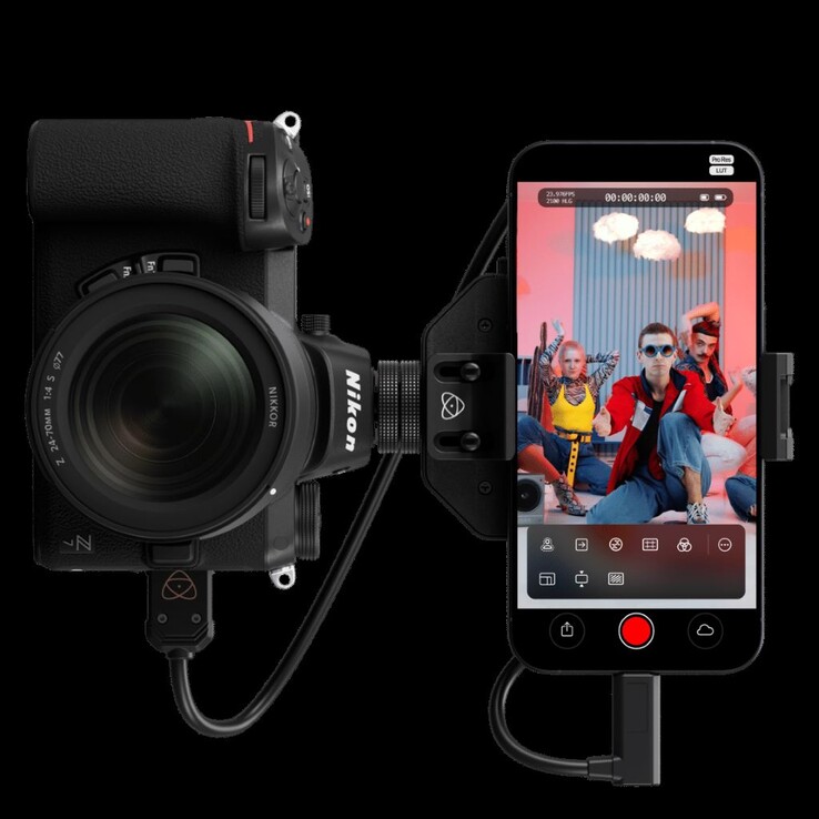 Atomos Ninja Phone 配件软件可检测手机方向并相应地格式化输入视频显示。(来源：Atomos）