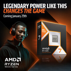 AMD Ryzen 7 9850X3D的宣传海报（图片来源：AMD）