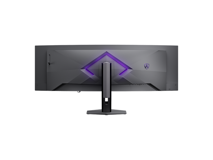 AOC Agon Pro AGP497UCZD 游戏显示器背面视图