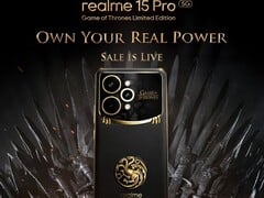 Realme 15 Pro 权力的游戏限量版现已在印度发售。(图片来源：Realme）