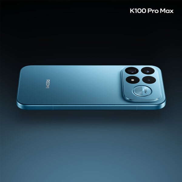 风追者蓝配色的小米K100 Pro Max。