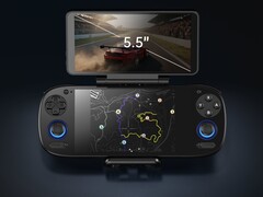 Retroid 双屏插件配备 5.5 英寸触摸式 OLED 显示屏。(图片来源：Retroid）