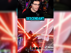 The First Descendant 据称由人工智能生成的 TikTok 广告截图（图片来源：TheFirstDescendant Reddit）