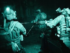 战地 6》引擎内画面展示了使用夜视镜的夜间任务。(图片来源：Steam）