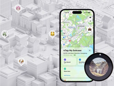 这款智能标签上的电子墨水显示屏可显示定制图像（图片来源：Pitag）