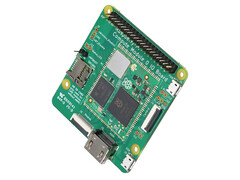 Raspberry Pi 计算模块 0 与官方 IO 板连接。(图片来源：via ITHome & OpenEmbed）